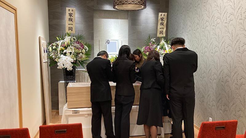 家族で無事見送る事ができました。