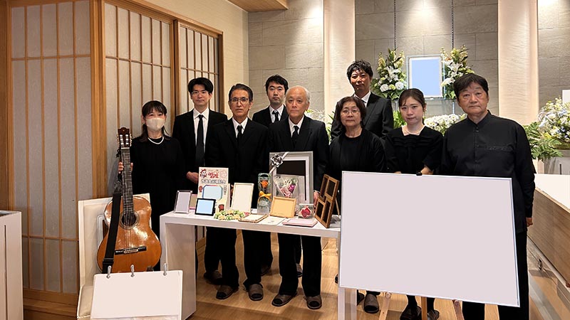 心のこもった葬儀ができて、心から感謝致します。